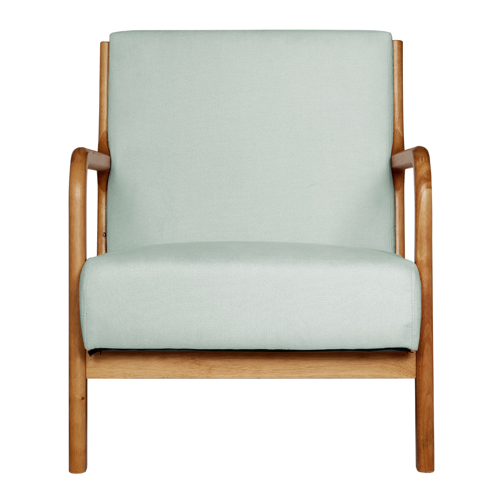 Artiss Armchair Fabric Grey Olive - Image 3