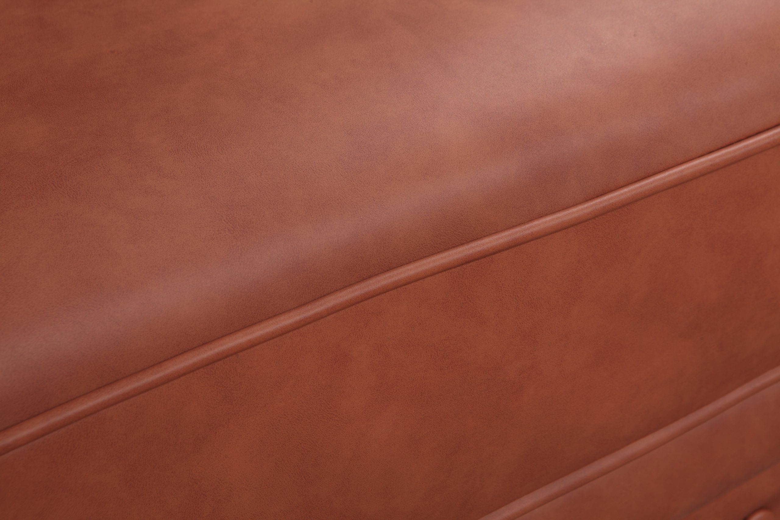 SeatScape Single Seater Brown Sofa Lounge Button Tufted in Faux Leather ...