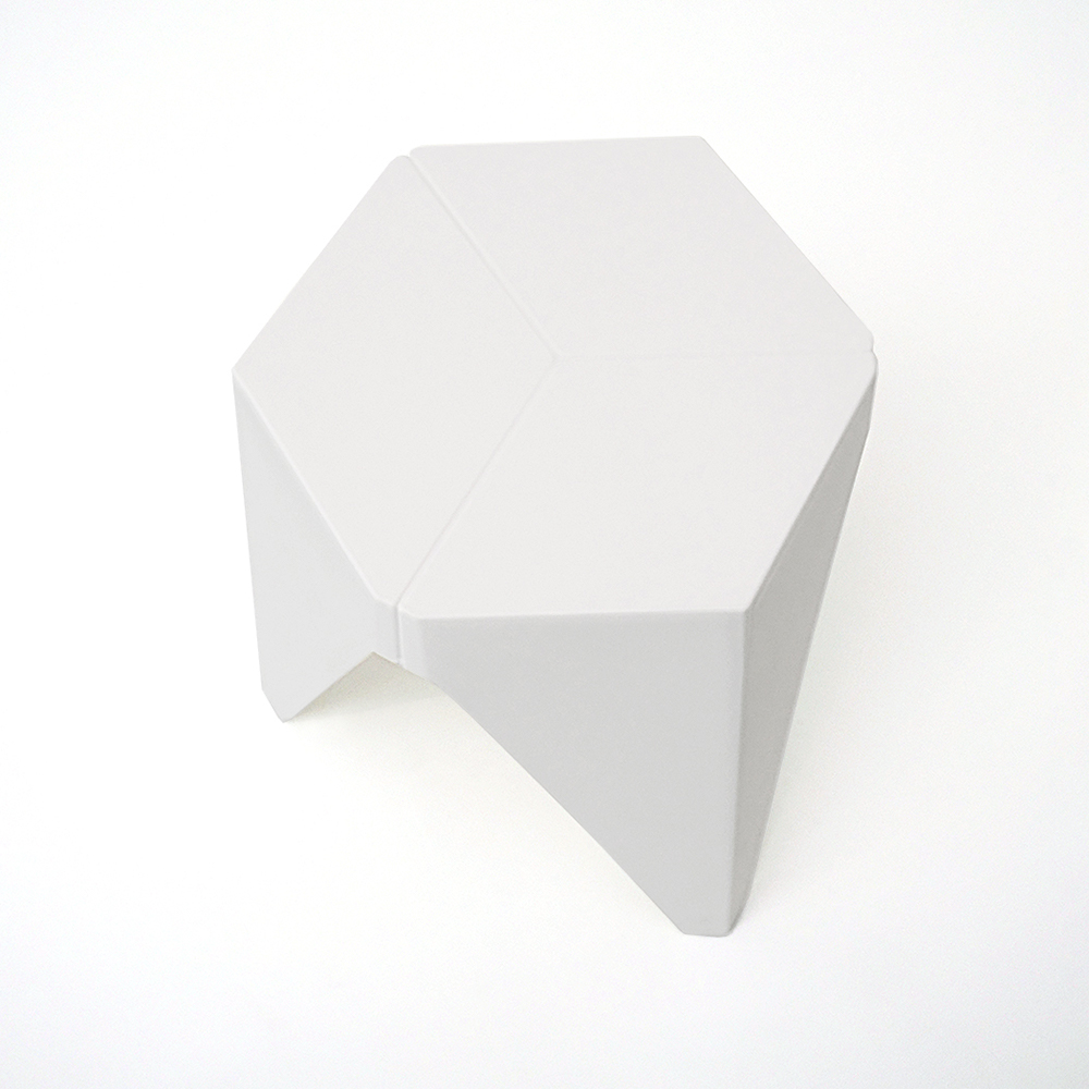 Artiss 2x Bar Stools Puzzle Plastic Foot Stool White - Image 3