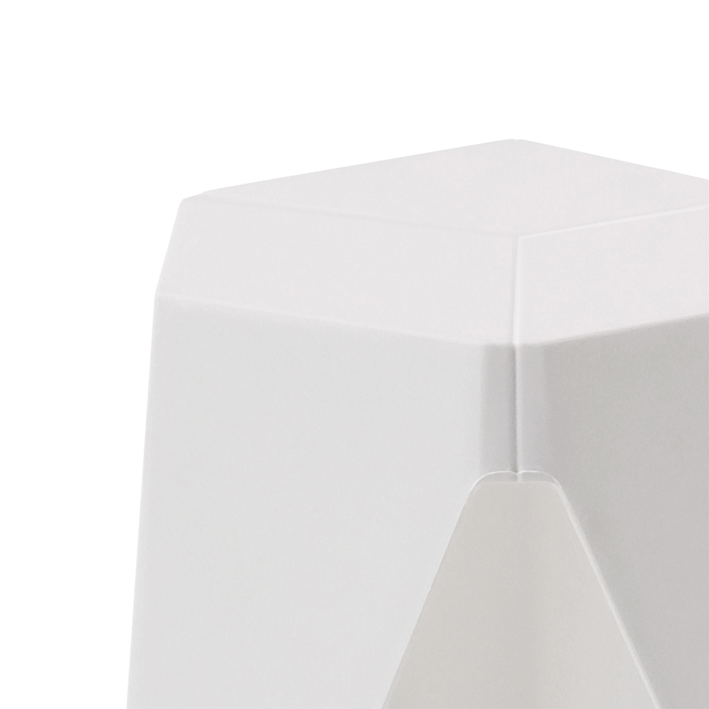 Artiss 2x Bar Stools Puzzle Plastic Foot Stool White - Image 4