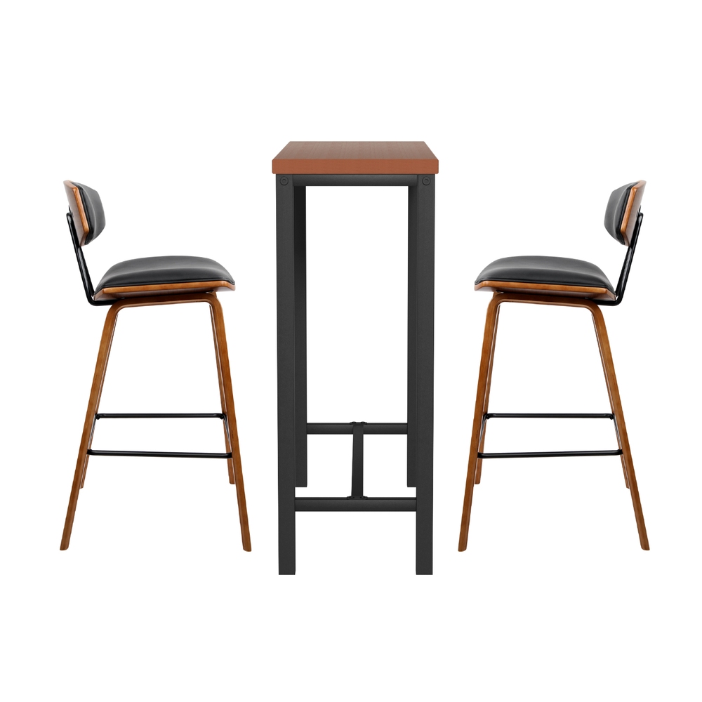 Artiss Bar Table and Stools Set Dining Desk Kitchen Chairs Cafe Pub - Image 5