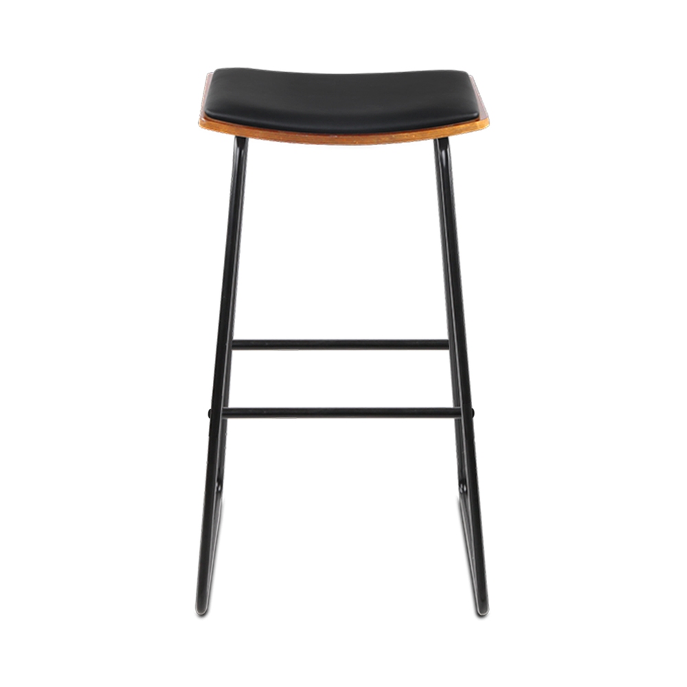 Artiss Bar Stools Kitchen Counter Stools Metal Chairs x2 - Image 3