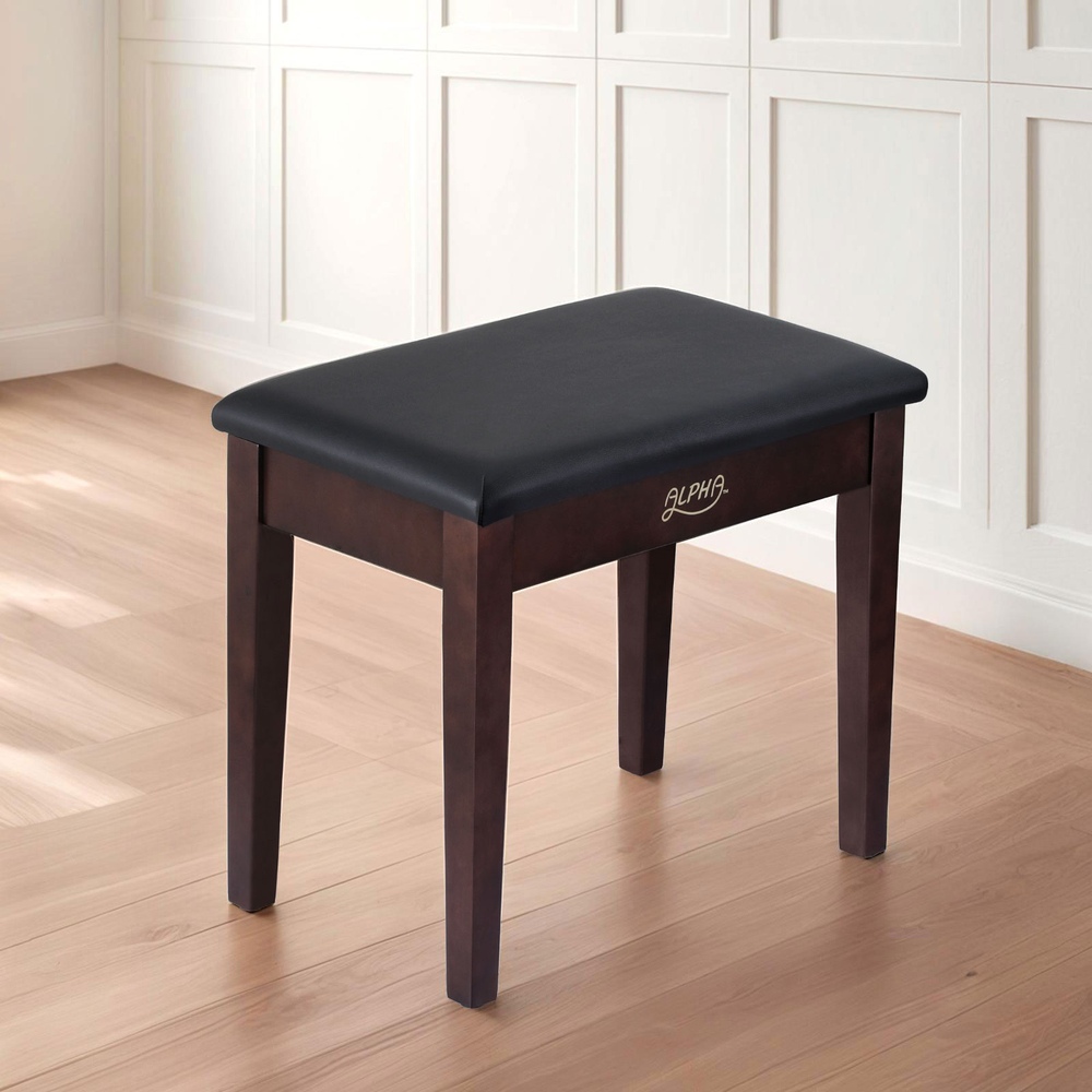 Alpha Piano Bench Stool with Storage Wooden PU Leather - Image 7