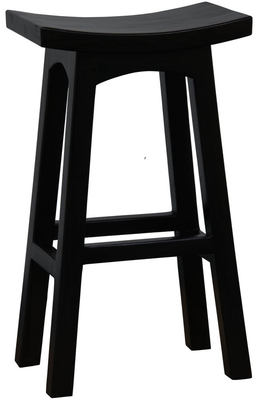 Tokyo Solid Mahogany Timber Barstool (Chocolate) - Image 2