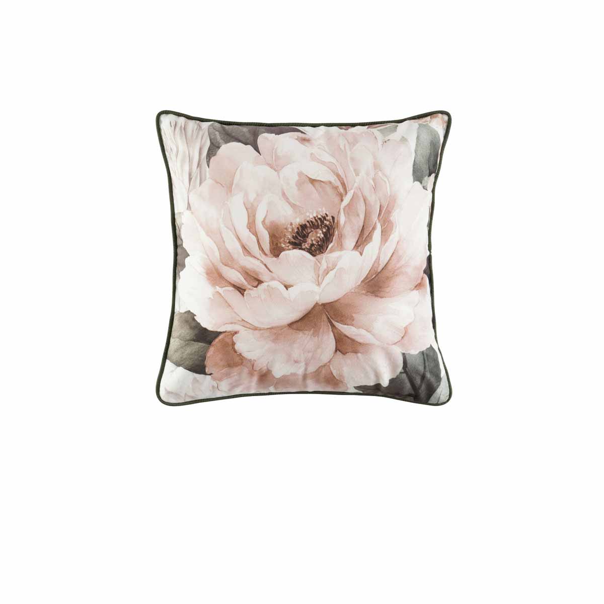 SeatScape Bianca Somerset White Velvet Square Filled Cushion 43 x 43cm