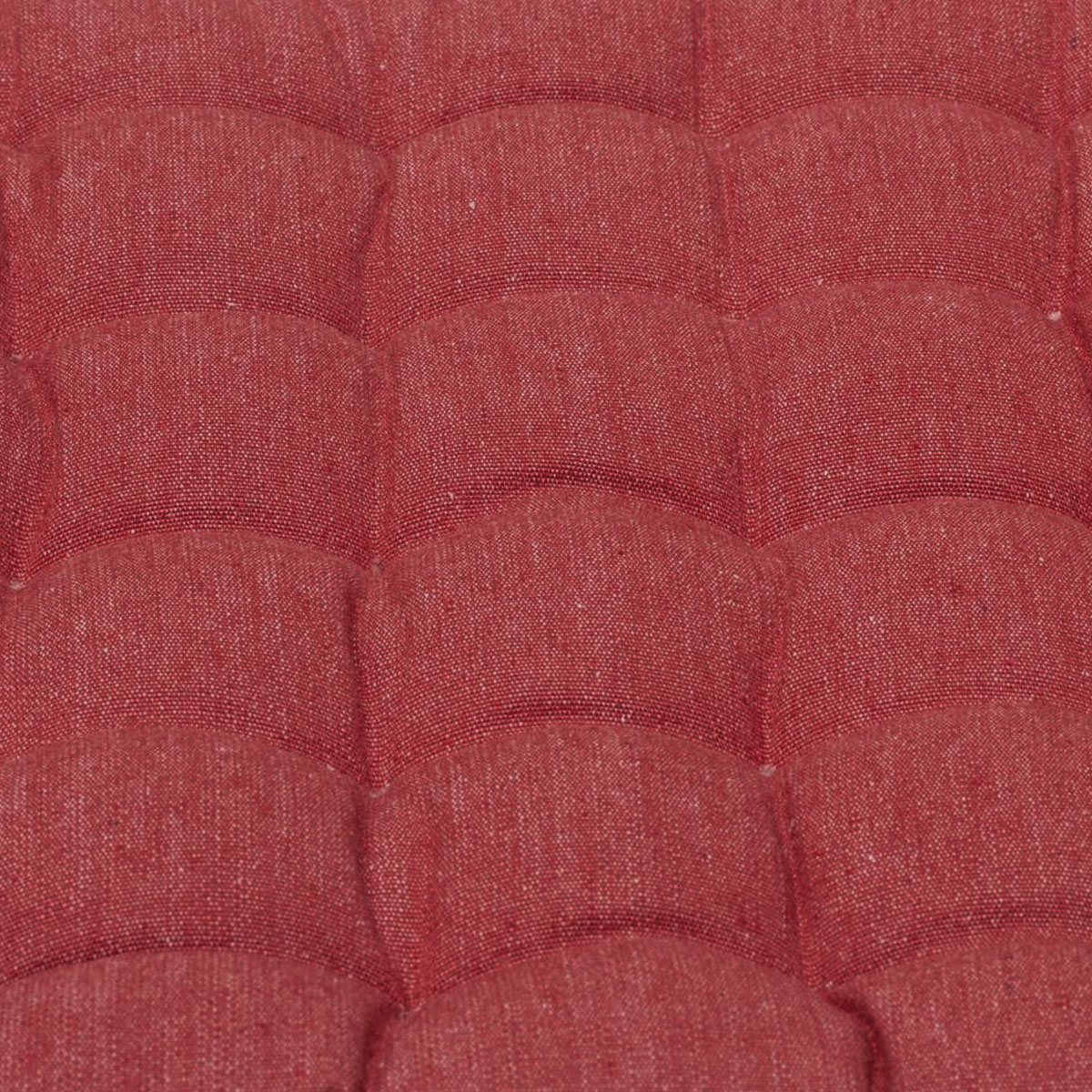 J Elliot Home Set of 2 Outdoor 100% Cotton Chair Pads 40 x 40 cm Solid Red - Image 3