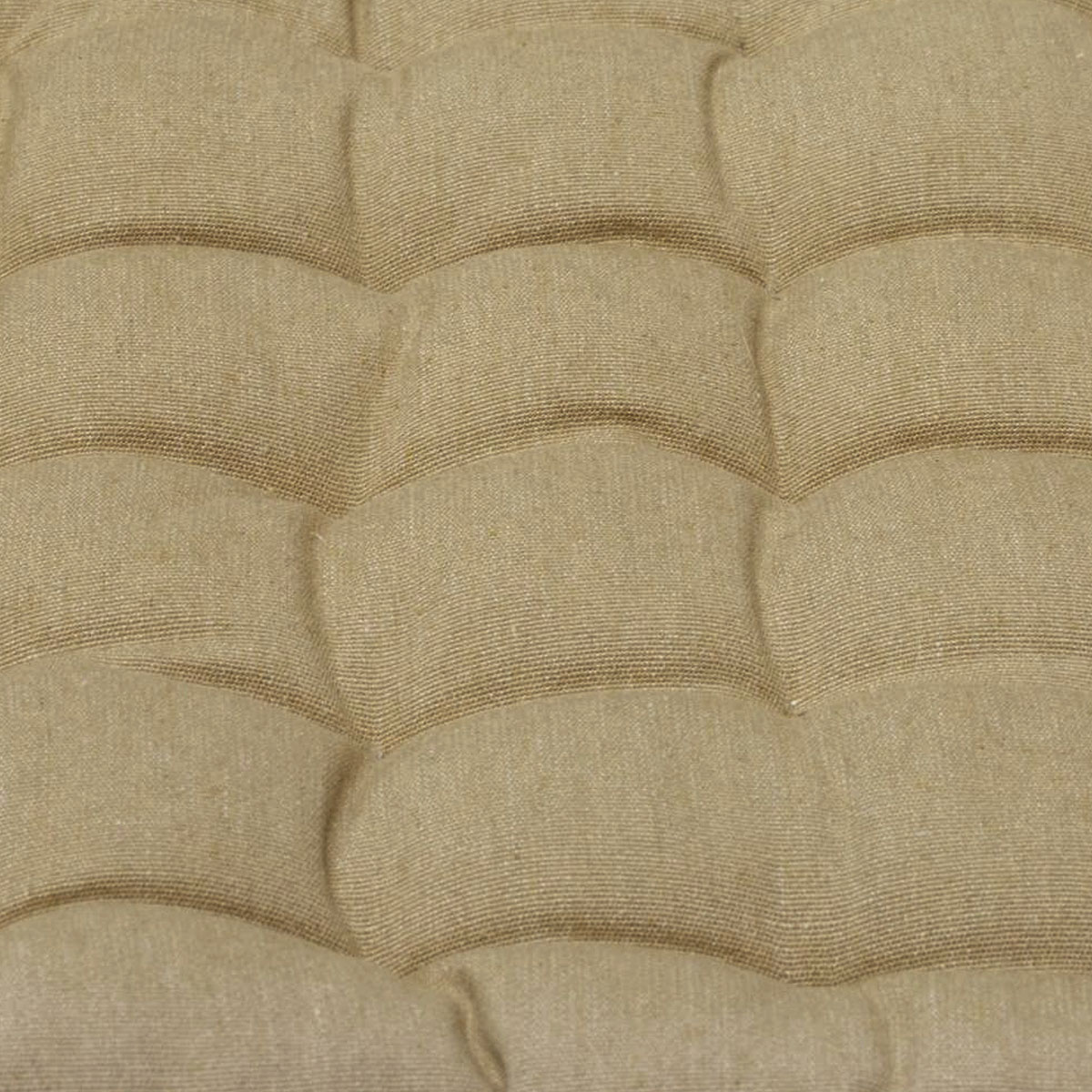 J Elliot Home Set of 2 Outdoor 100% Cotton Chair Pads 40 x 40 cm Solid Taupe - Image 3