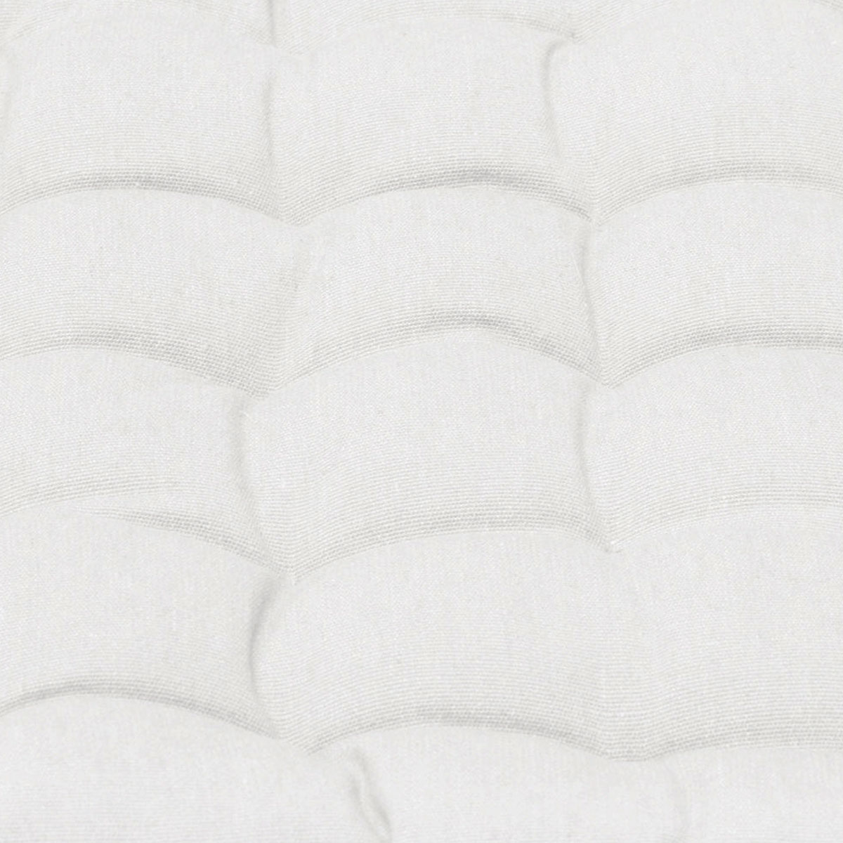 J Elliot Home Set of 2 Outdoor 100% Cotton Chair Pads 40 x 40 cm Solid White - Image 3
